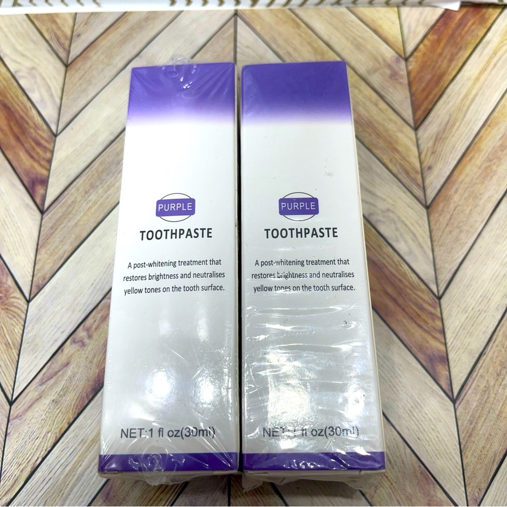 2 Purple Whiting Toothpaste New‎ in Box